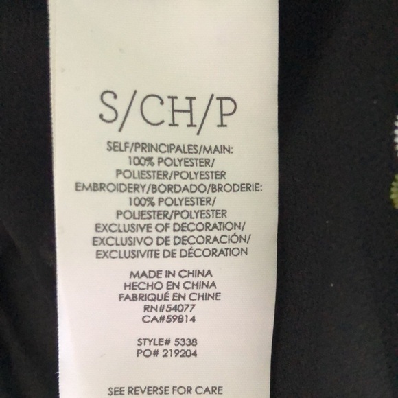 Cabi Style 5338 Floral Embroidered blouse Size Small‎ - Picture 9 of 9